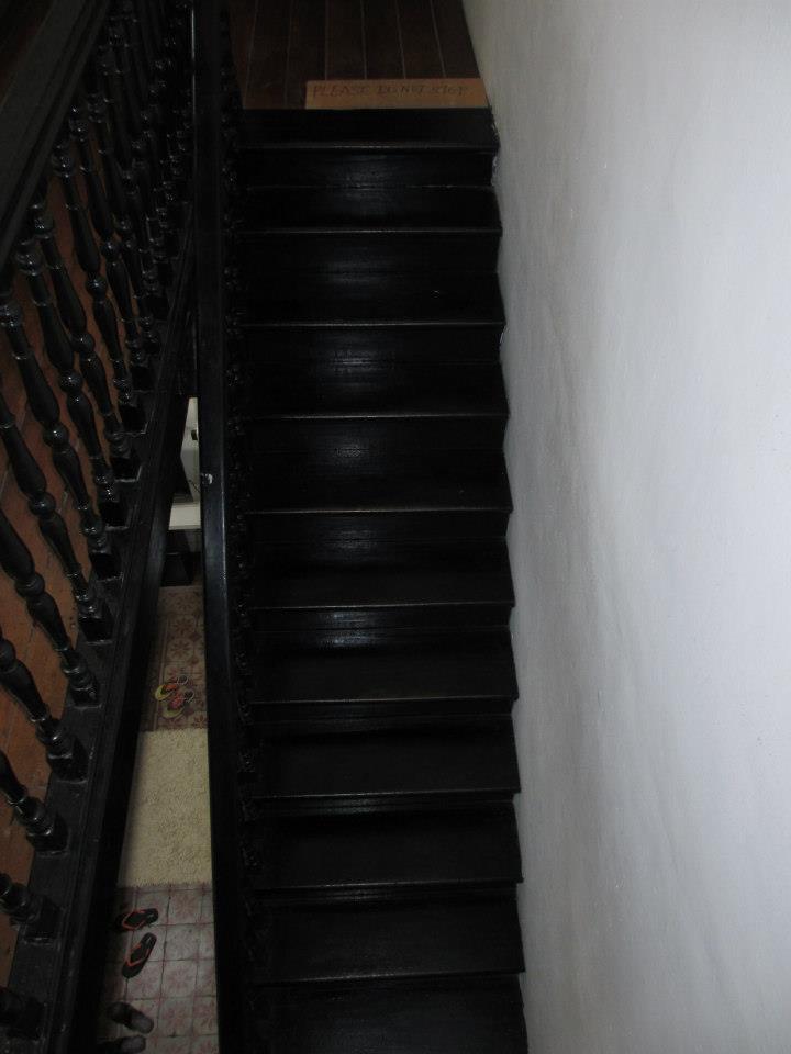 The stairs... at the Red Inn Heritage, Penang...