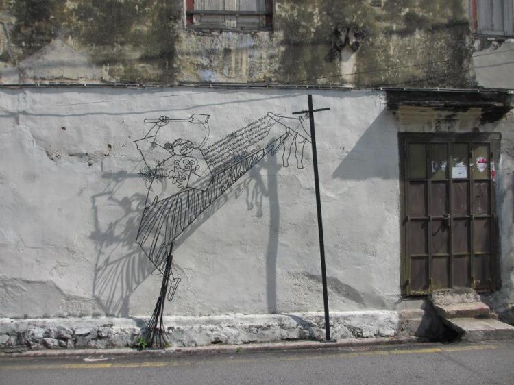 Street art @ Muntri Street, Georgetown, Penang...